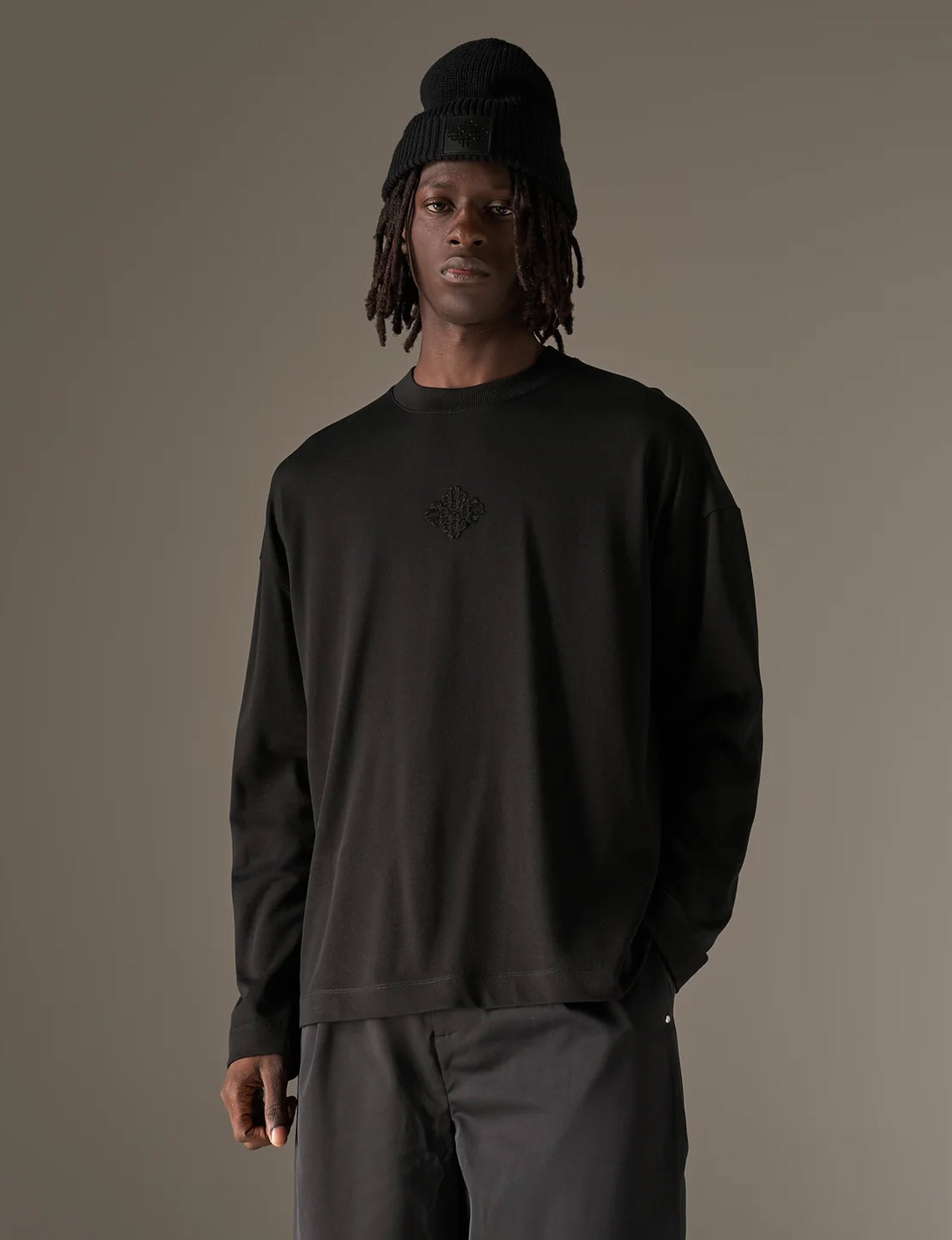 D3 T-shirt - Long sleeve - Black